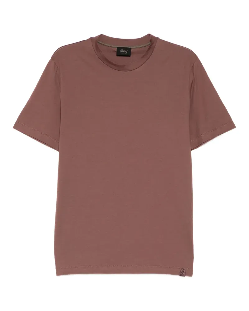 Brioni gassed cotton T-shirt - Braun Braun