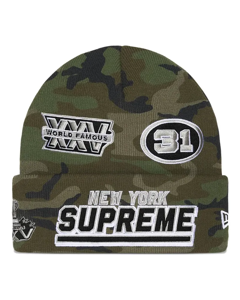 Supreme Being Beanie mit Camouflagemuster - Grün Grün