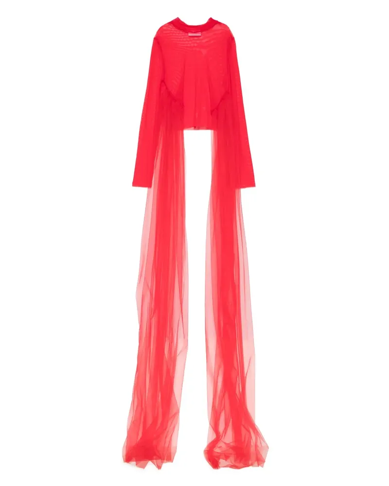 ALCHEMY Semi-transparentes Oberteil - RED Red