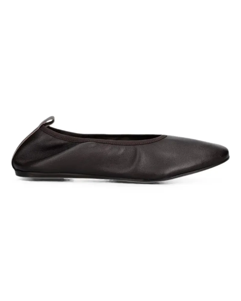 Billi Bi A9920 square-toe pull-tab ballet flats - Braun Braun