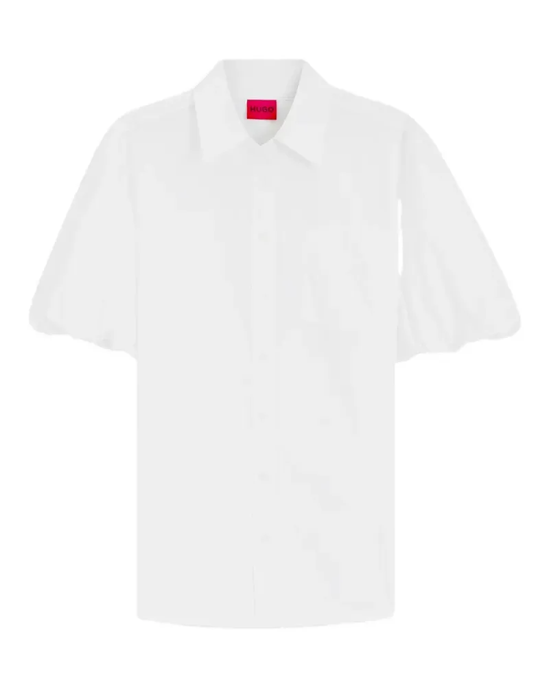 HUGO BOSS puff-sleeve shirt - Weiß Weiß