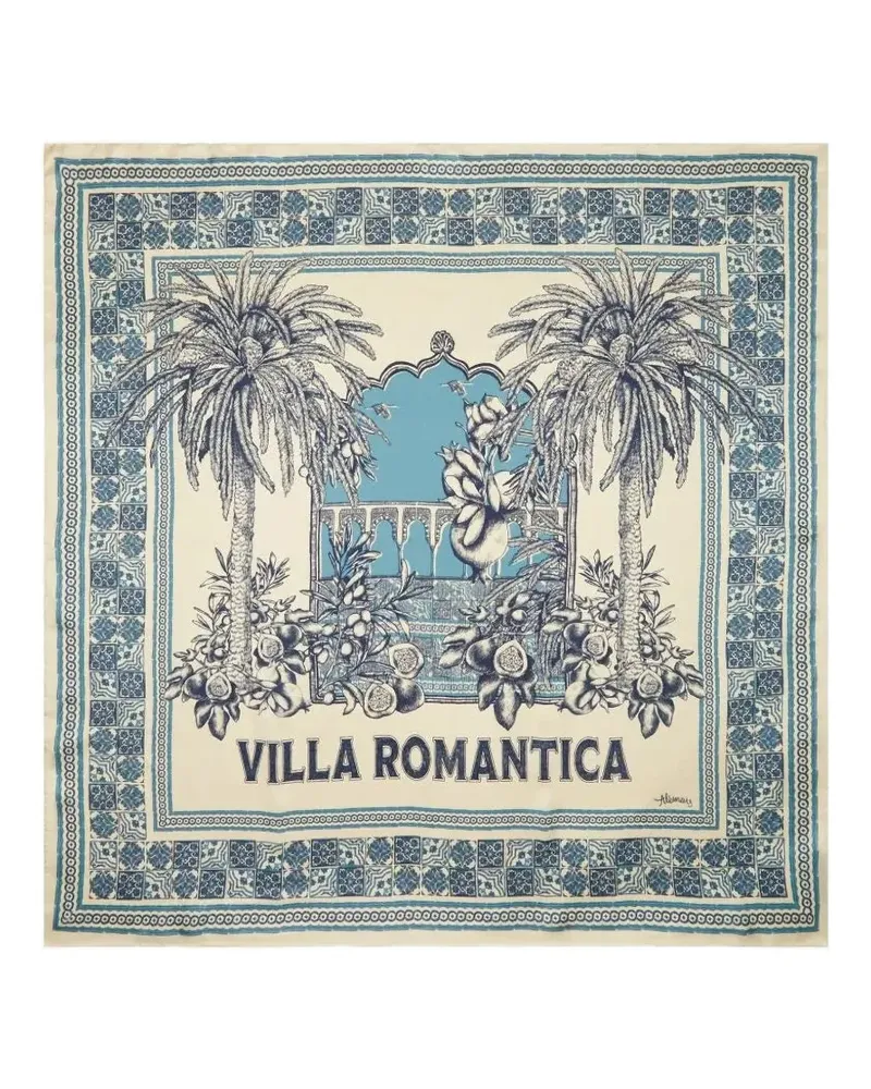 ALEMAIS Villa Romantica patterned scarf - Nude Nude