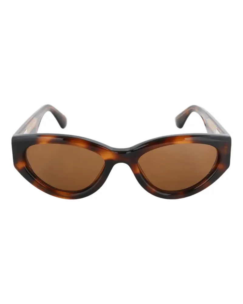 CHIMI Cat-Eye-Sonnenbrille in Schildpattoptik - Braun Braun