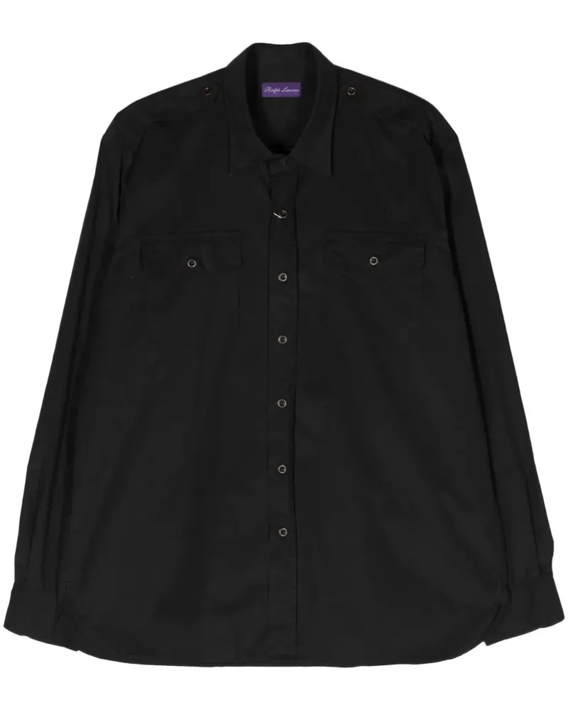 Ralph Lauren Hemd mit klassischem Kragen - Schwarz Schwarz