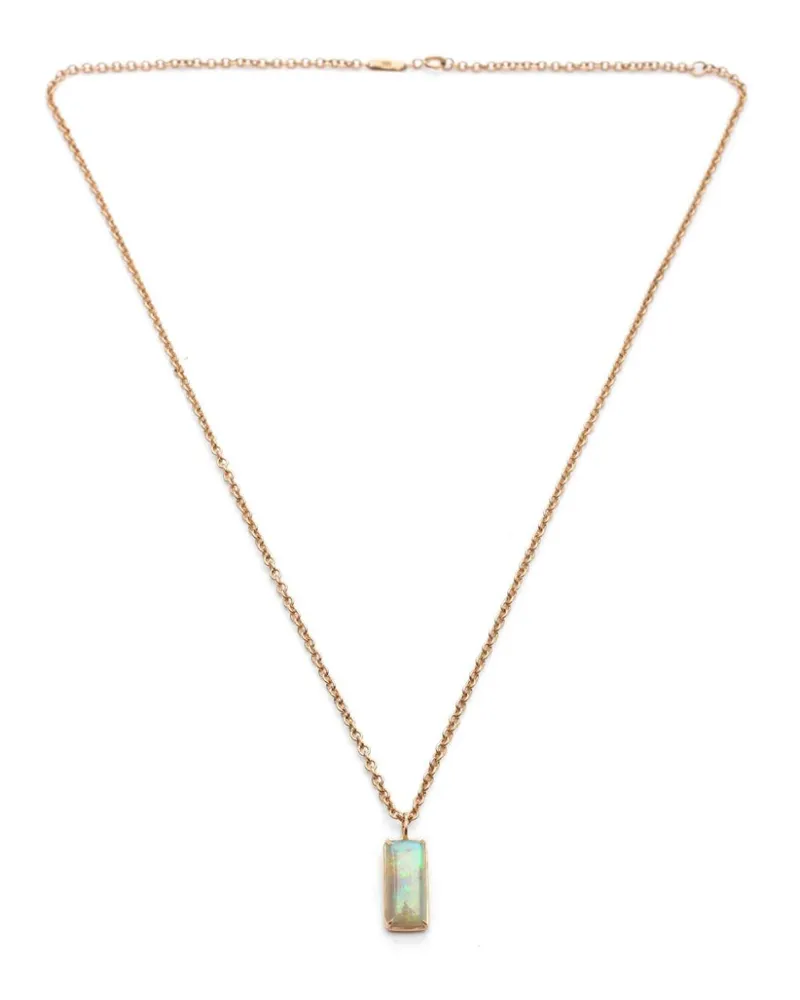 WWAKE 14kt yellow gold Opal Borealis necklace Gold