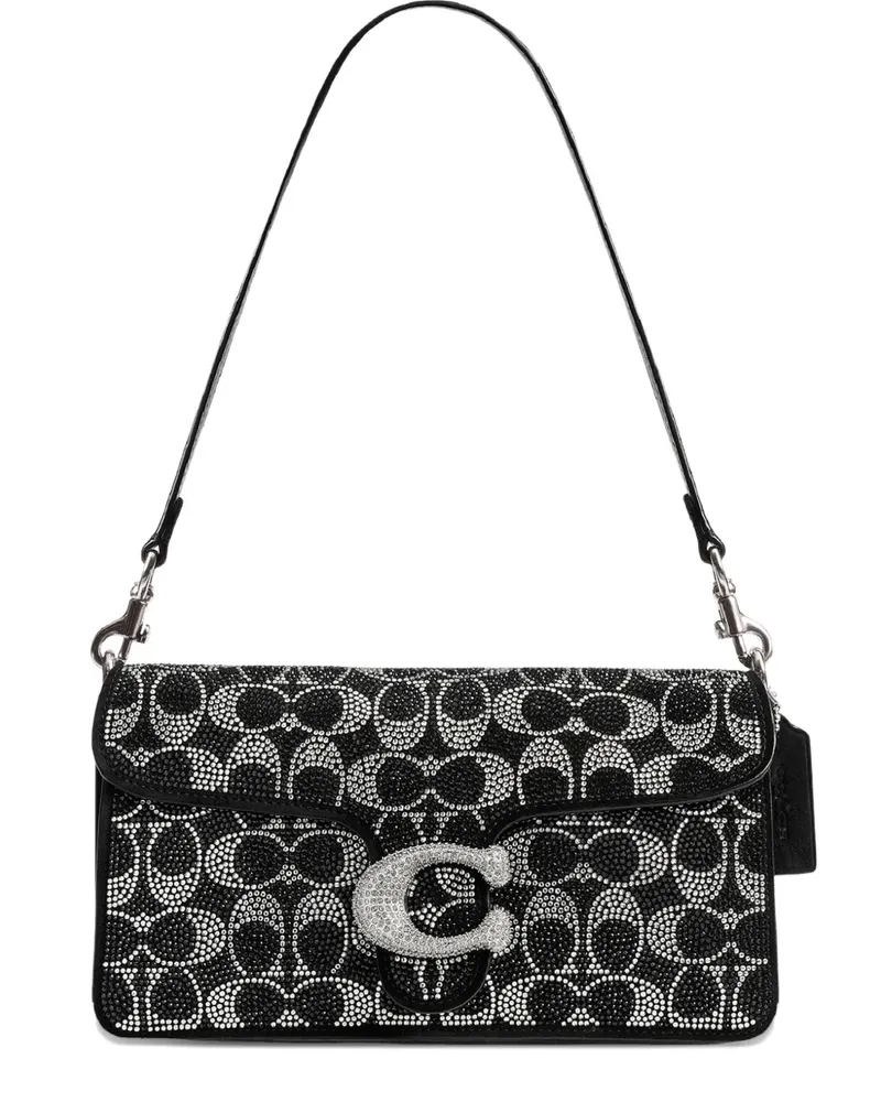 Coach Tabby logo-embellishment patterned shoulder bag - Schwarz Schwarz