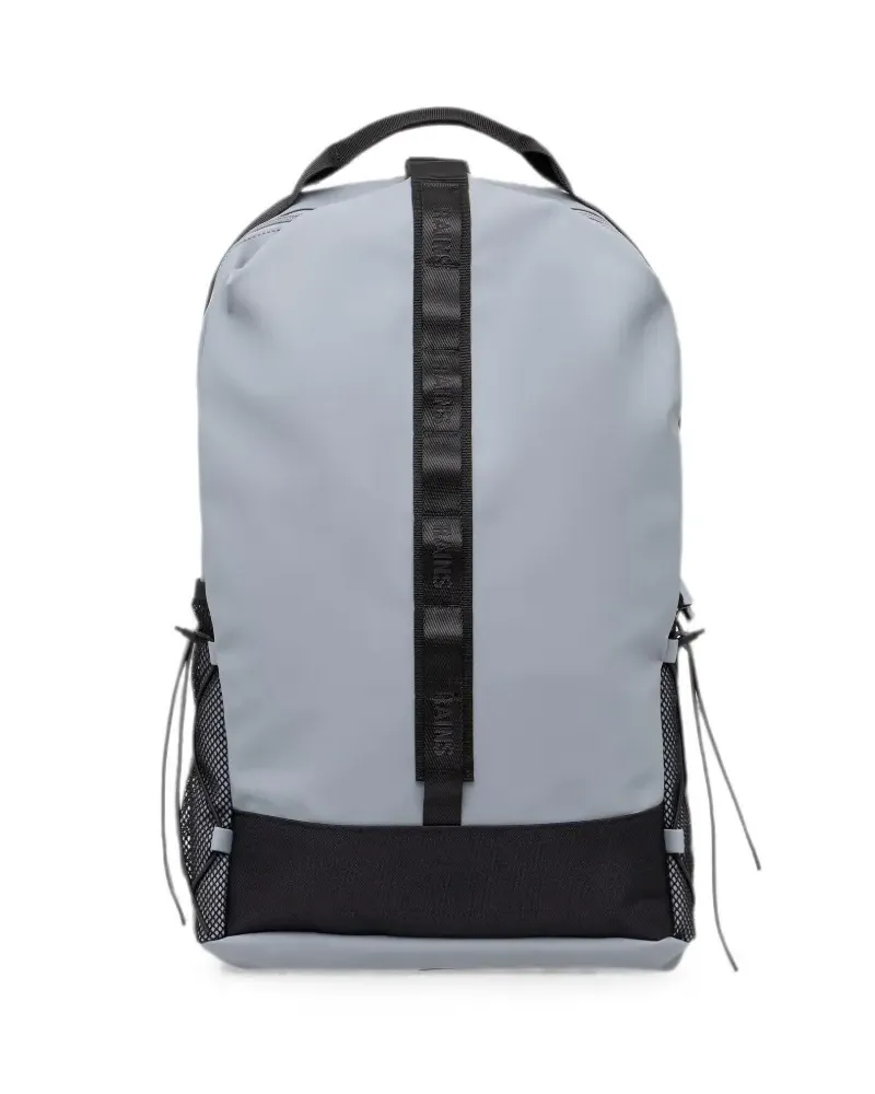 RAINS logo-tape mesh-panel backpack - Grau Grau