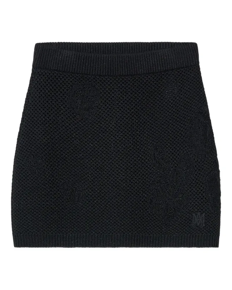 Amiri Gehäkelter Minirock - Schwarz Schwarz