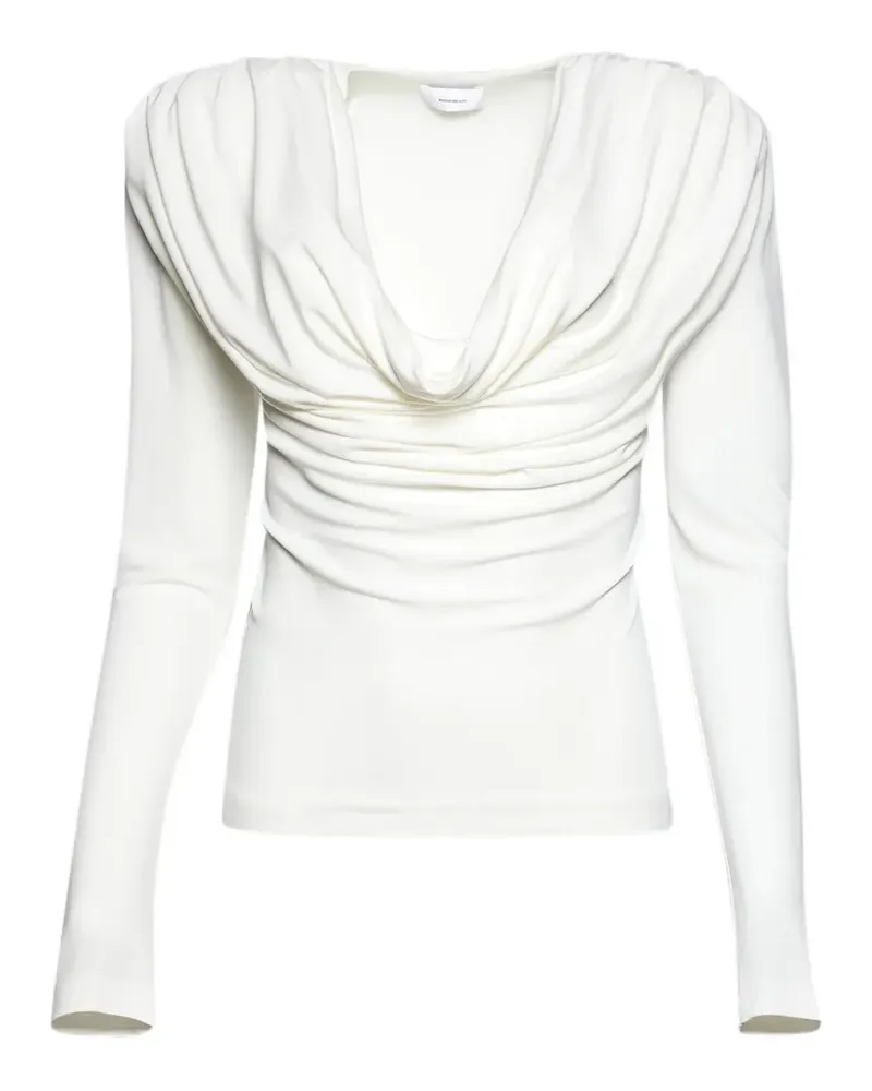 WARDROBE.NYC cowl-neck long-sleeve top - Nude Nude