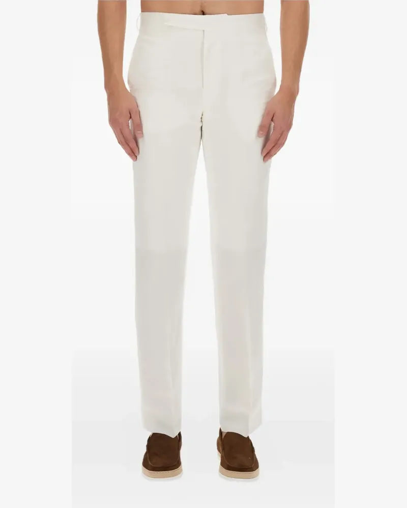 LARDINI linen trousers - Weiß Weiß