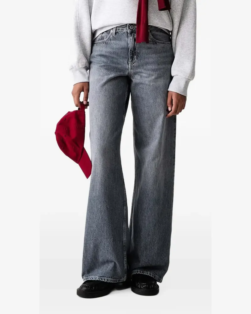 Karl Lagerfeld Jeans mit weitem Bein - Grau Grau