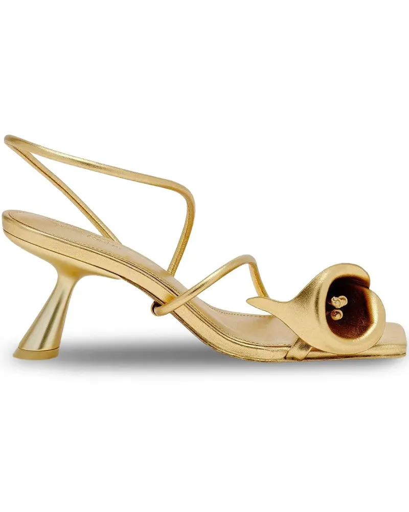 Cult Gaia Ria Sandalen mit Blumendetail - Gold Gold