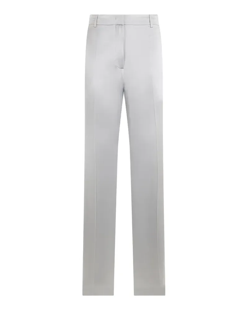 Alberta Ferretti Schmale Hose aus Seide - Grau Grau