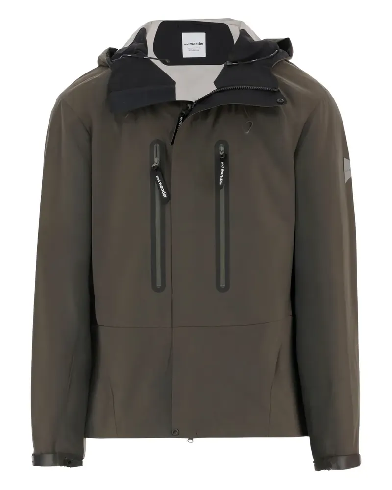 and wander Regenjacke im Hiking-Look mit 2,5L - Grün Grün