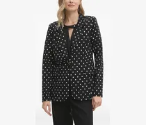 Gepunktetes Sakko - Schwarz