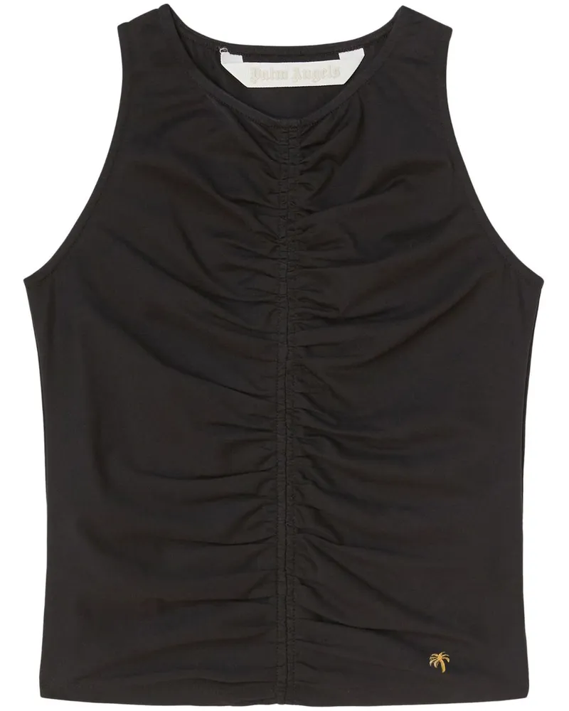 Palm Angels Geripptes Tanktop - Schwarz Schwarz