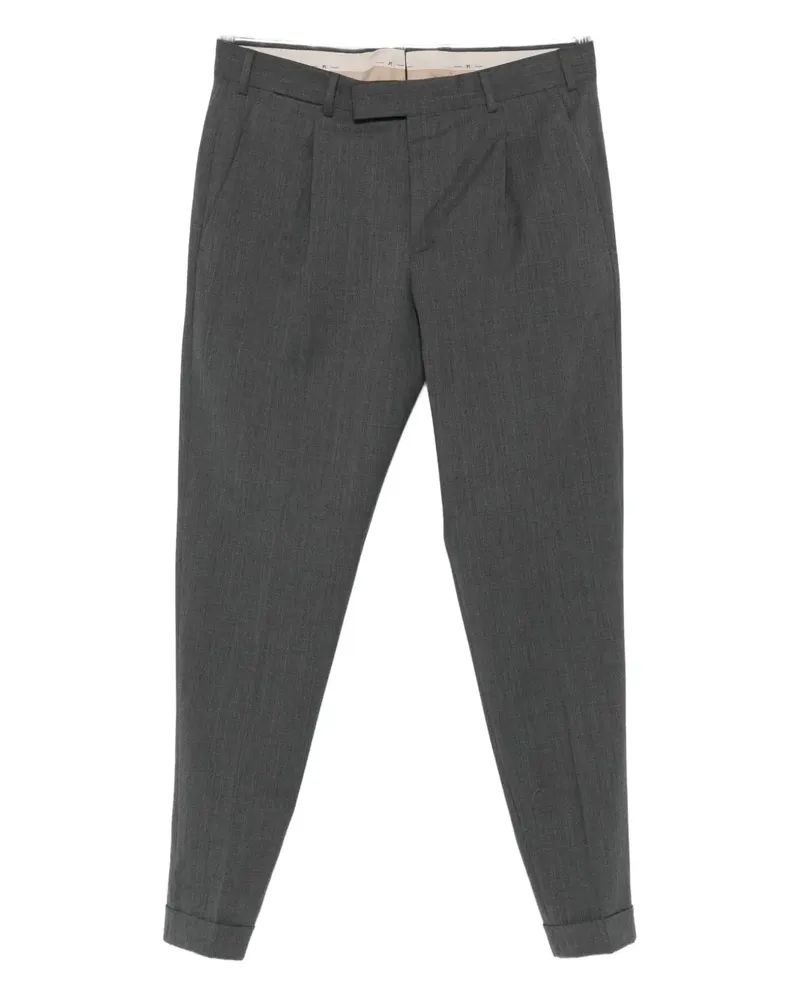 PT TORINO Hose mit plissierten Bündchen - Grau Grau