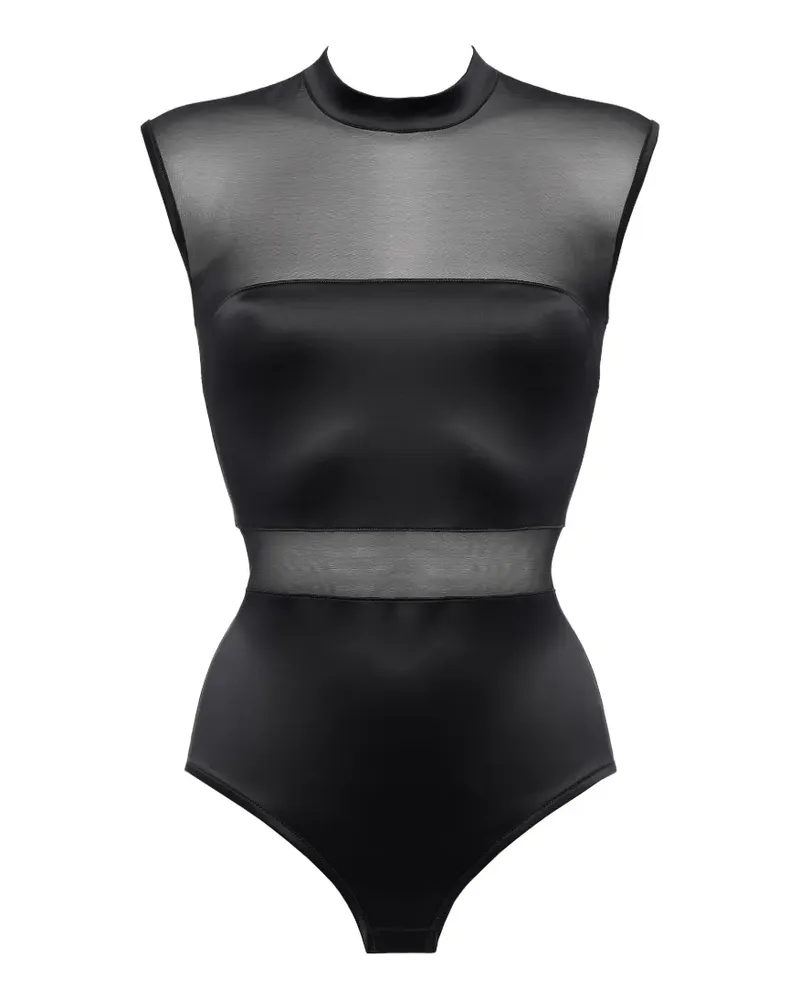 Eres Talentuse Body mit Mesh-Einsatz - Schwarz Schwarz