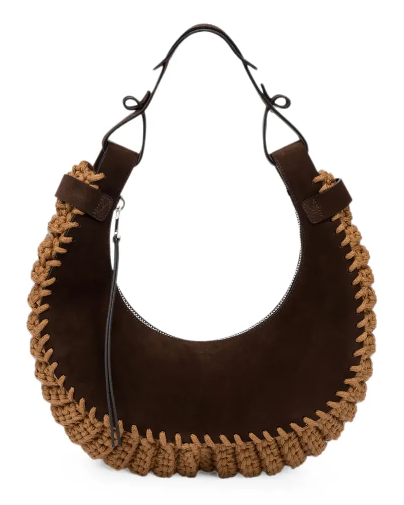 Moschino The Crescent Schultertasche - Braun Braun