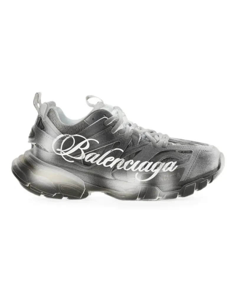 Balenciaga Track Stencil Sneakers mit Logo - Schwarz Schwarz