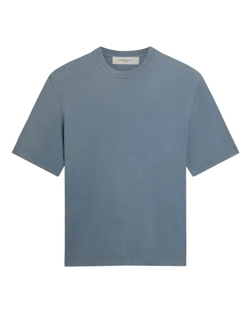 Golden Goose T-Shirt mit Logo-Stickerei - Blau Blau