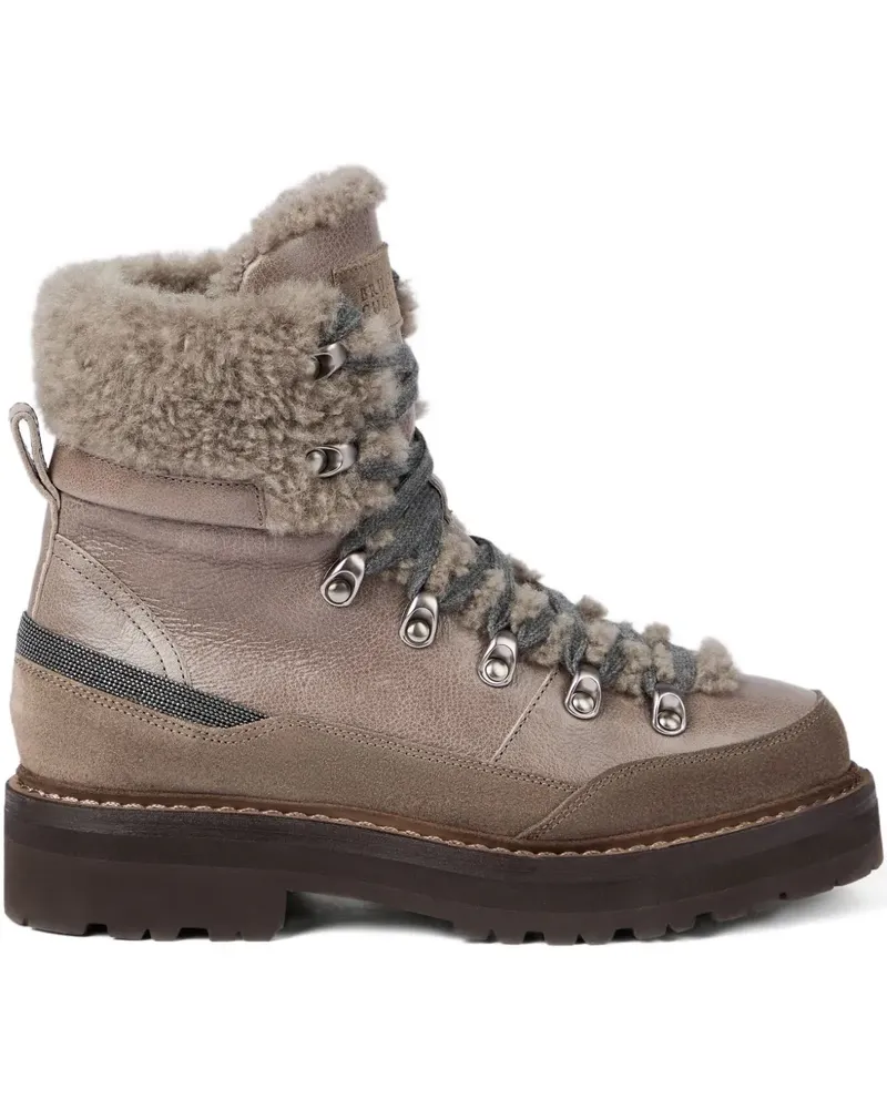 Brunello Cucinelli Stiefel mit Monili-Detail - Braun Braun