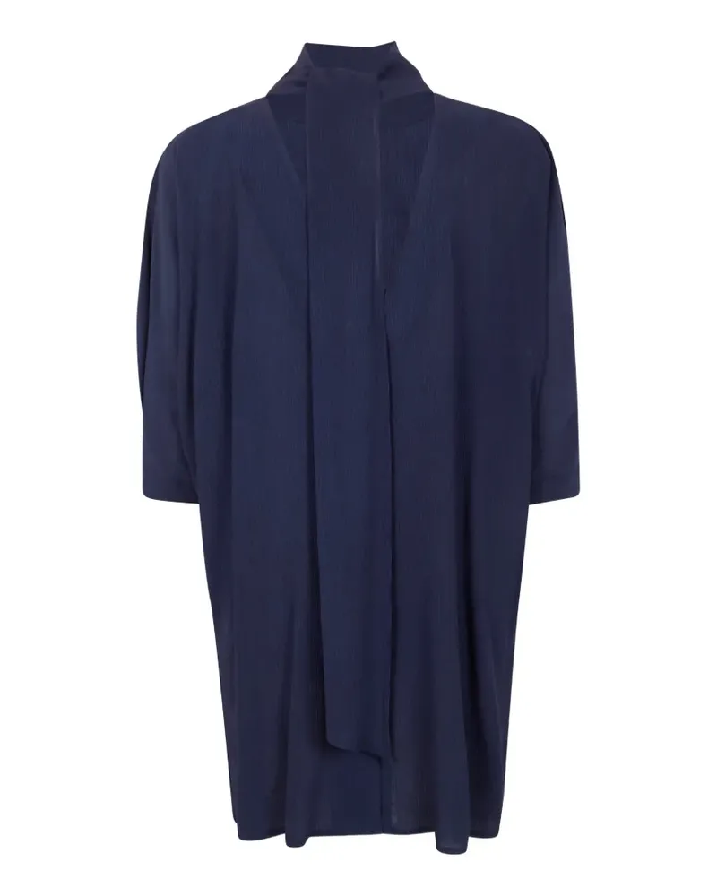 Gentry Portofino scarf-neck cardigan - Blau Blau