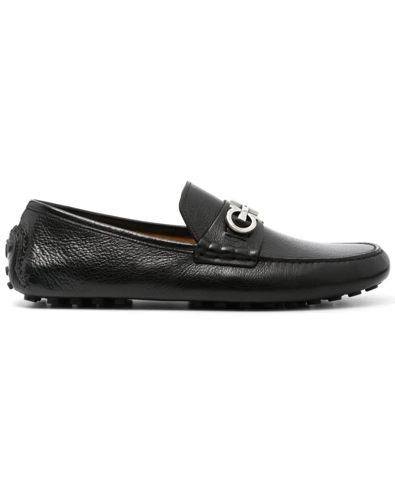 Ferragamo Loafer mit Gancini-Schild - Schwarz Schwarz
