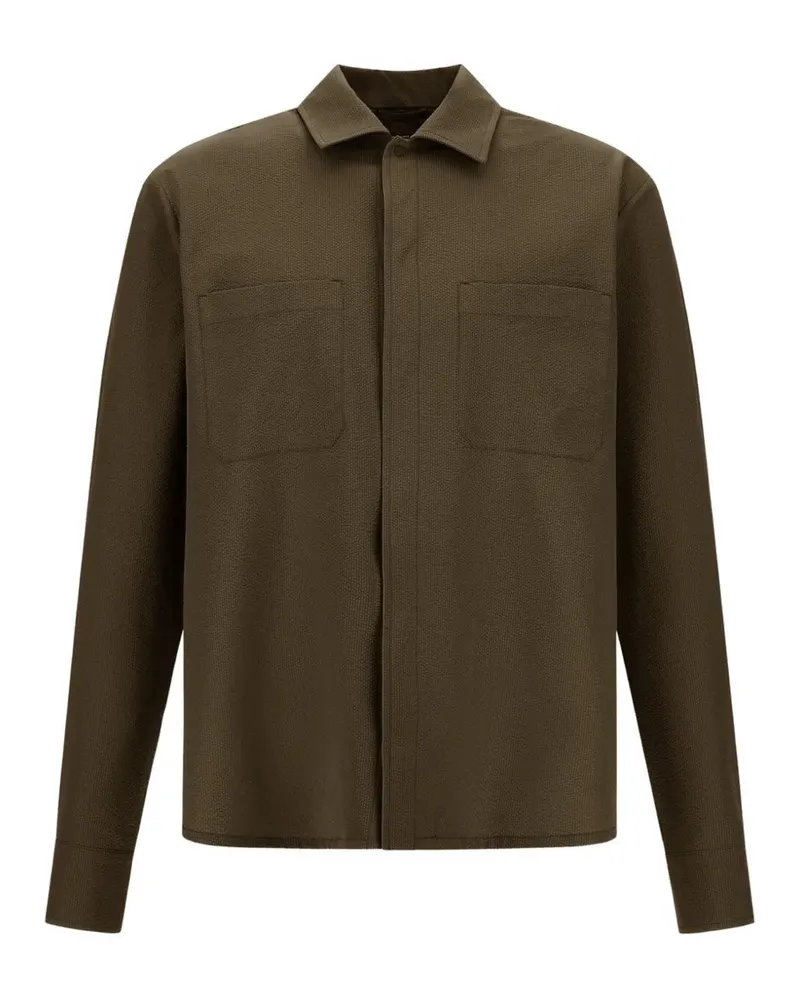 Herno Texturiertes Hemd - Grün Grün