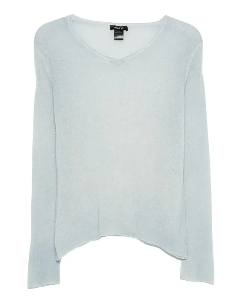 Avant Toi Pullover mit V-Ausschnitt - Blau Blau
