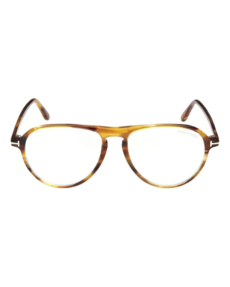 Tom Ford Pilotenbrille in Schildpattoptik - Braun Braun