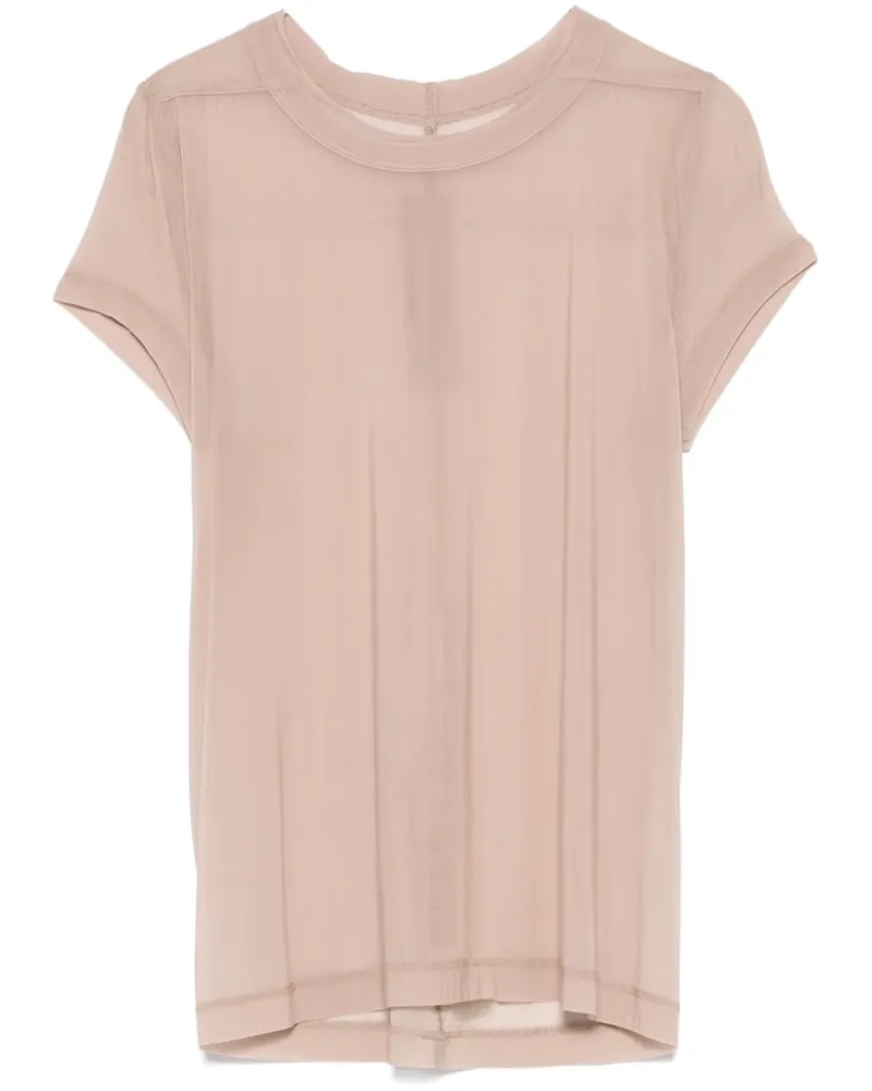 Rick Owens Cropped-T-Shirt - Nude Nude