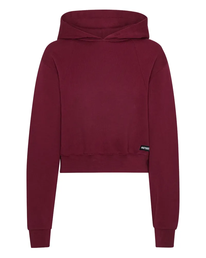 ROTATE Birger Christensen Hoodie mit Kordelzug Rot
