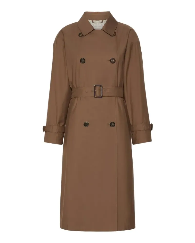 Max Mara Trenchcoat mit Gürtel - Braun Braun