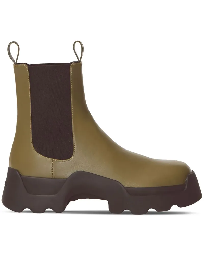 Proenza Schouler Klassische Chelsea-Boots Grün