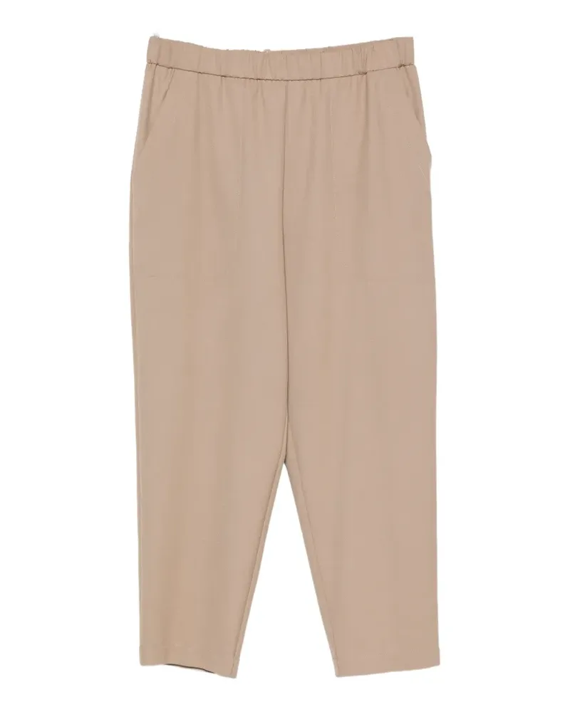 Fabiana Filippi Cropped-Hose mit Stretchbund - Nude Nude