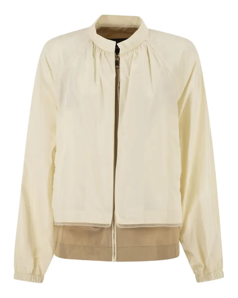 Fabiana Filippi zip-up lightweight jacket - Nude Nude
