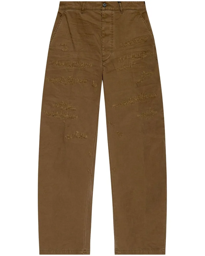 Dsquared2 Lockere Hose im Distressed-Look - Braun Braun