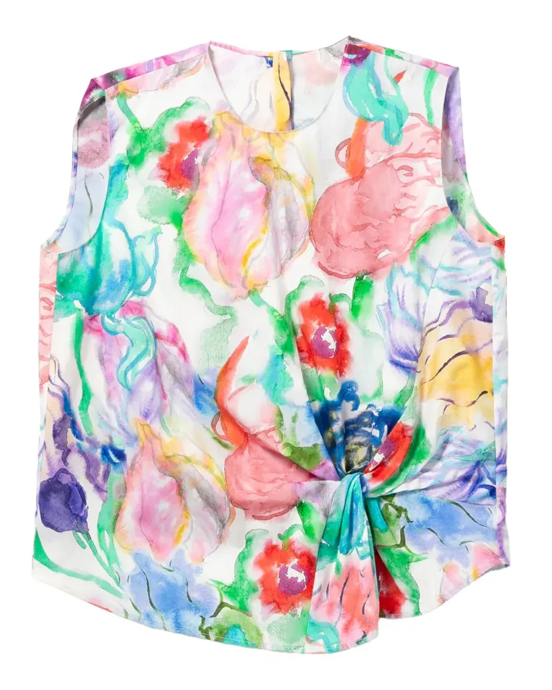 JNBY Bluse mit Blumenprint - Blau Blau
