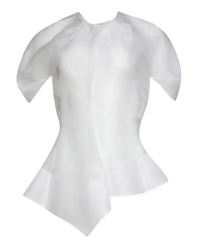 KHAITE Rumi asymmetric-hem top - Weiß Weiß