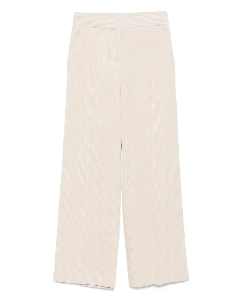 VIA MASINI 80 Gerippte Hose mit Seitentaschen - Nude Nude