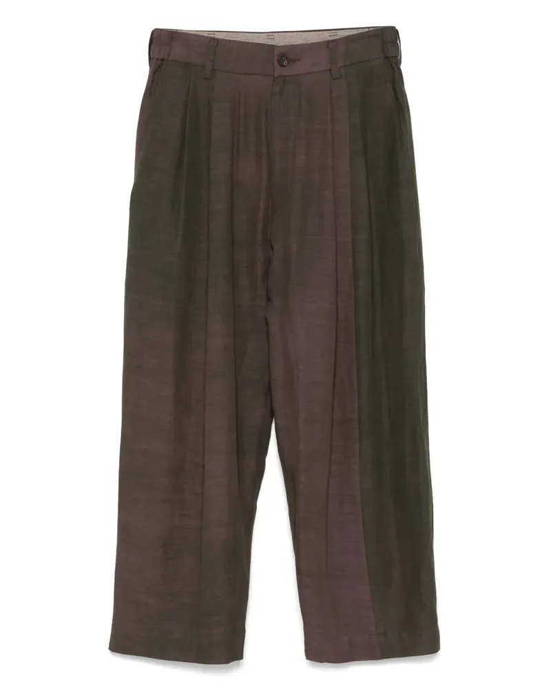 Ziggy Chen Plissierte Hose - Grün Grün