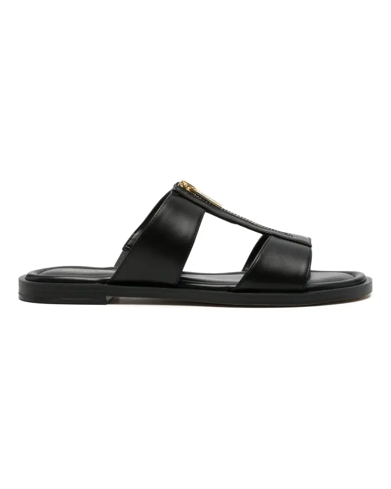 Michael Kors Berkley zip leather sandals - Schwarz Schwarz