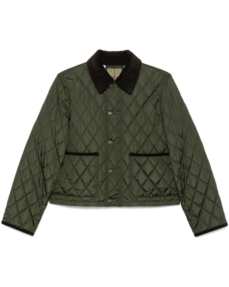 Burberry Gesteppte Jacke - Grün Grün