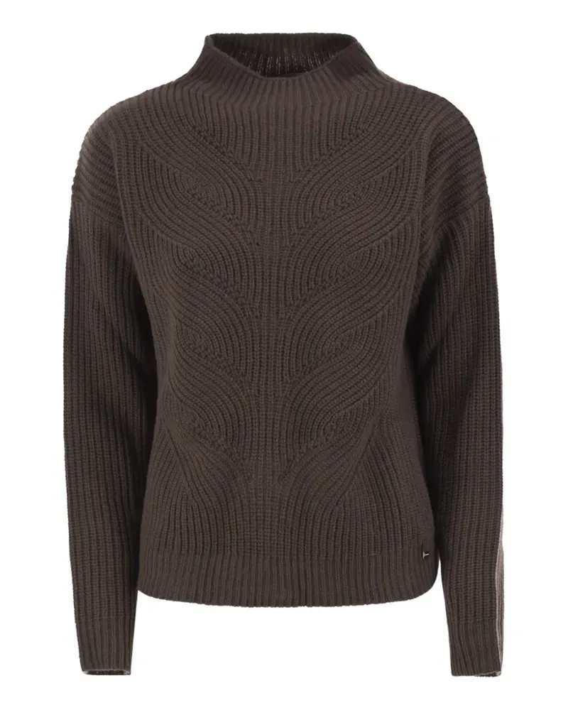 Herno Pullover mit Stehkragen - Braun Braun