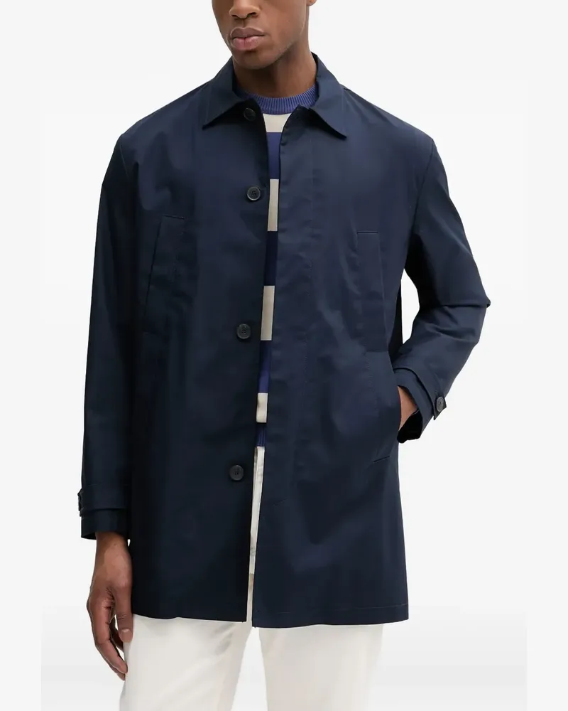 Benetton buttoned cuffs shirt jacket - Blau Blau