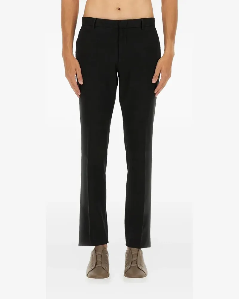 Ermenegildo Zegna belt-loops welt-pockets trousers - Schwarz Schwarz