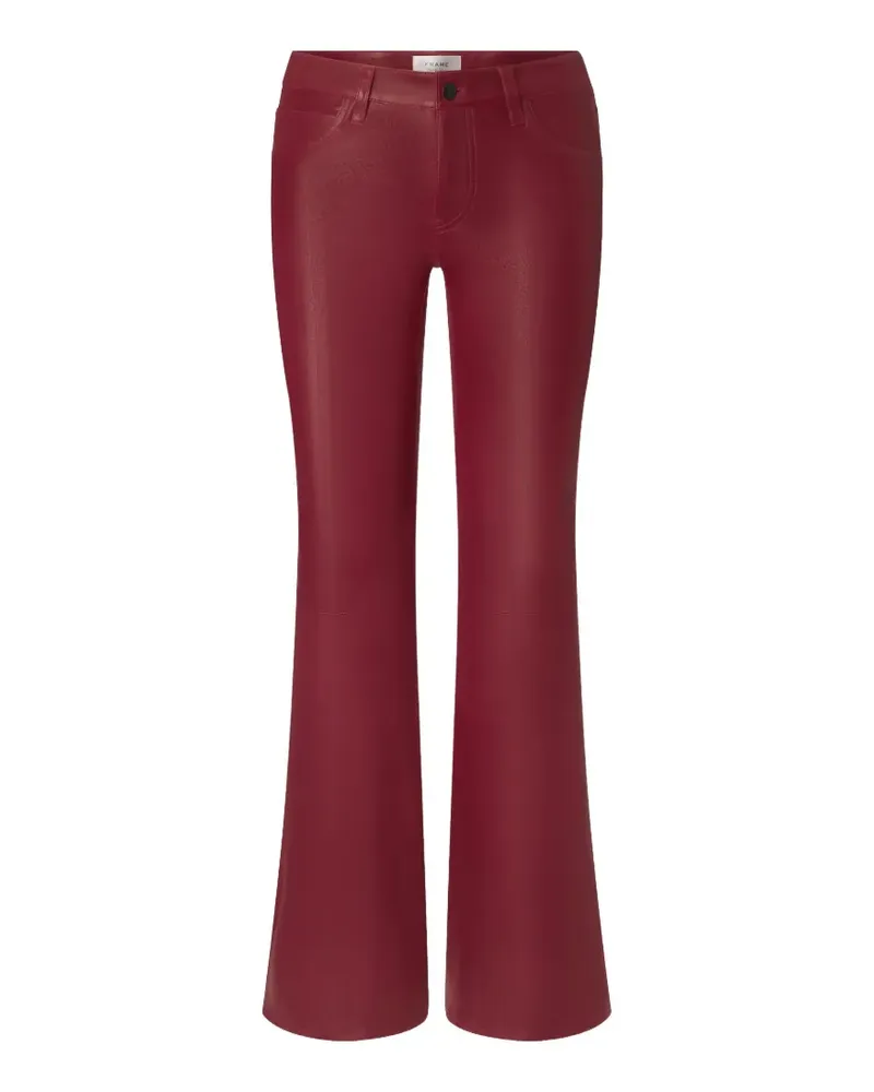 Frame Denim Leather Rouge trousers - Rot Rot