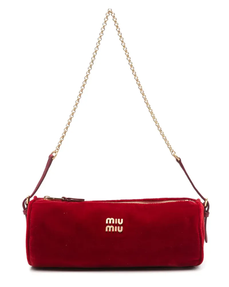 Miu Miu logo-plaque shoulder bag - Rot Rot
