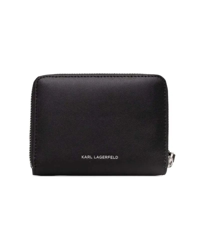 Karl Lagerfeld Portemonnaie mit Logo - Schwarz Schwarz